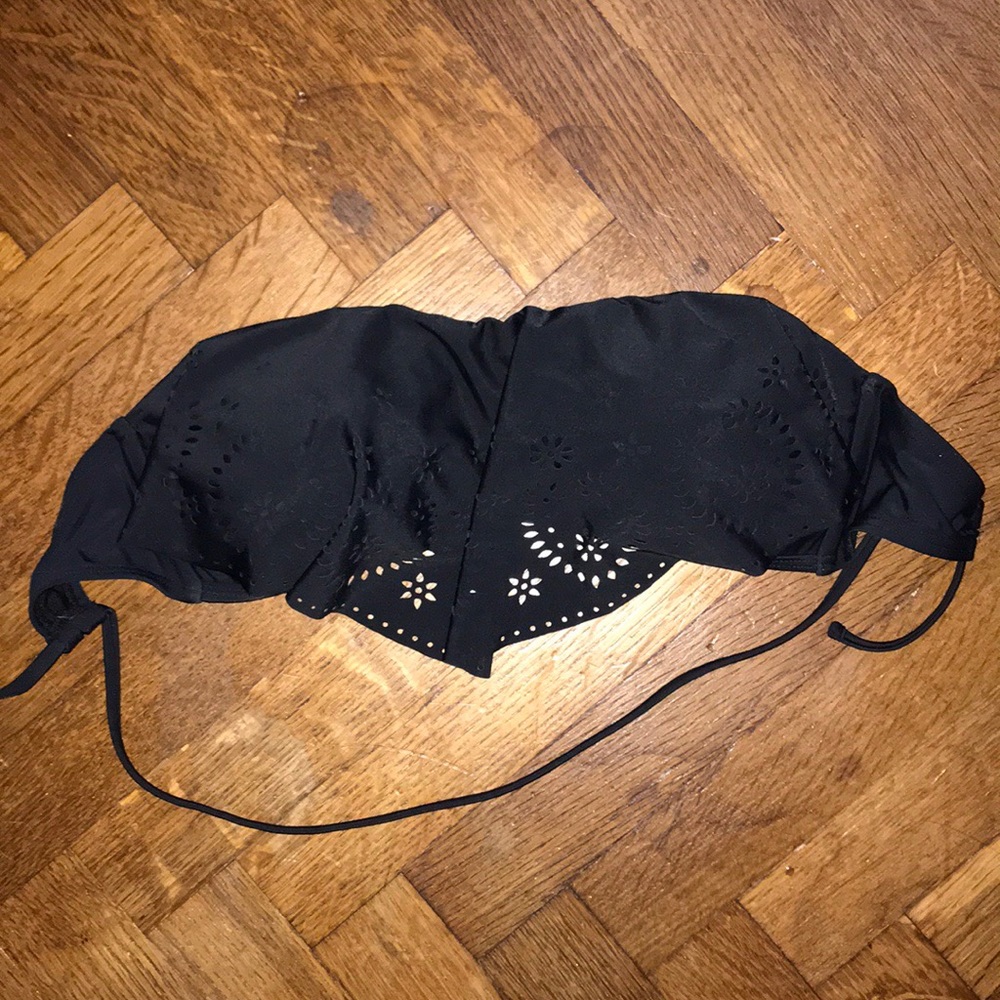 Black Bandeau Bikini Top